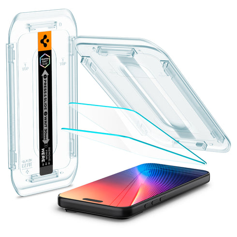 Spigen iPhone 17 Pro Max Screen Protector GLAS.tR EZ Fit (2 Pack)